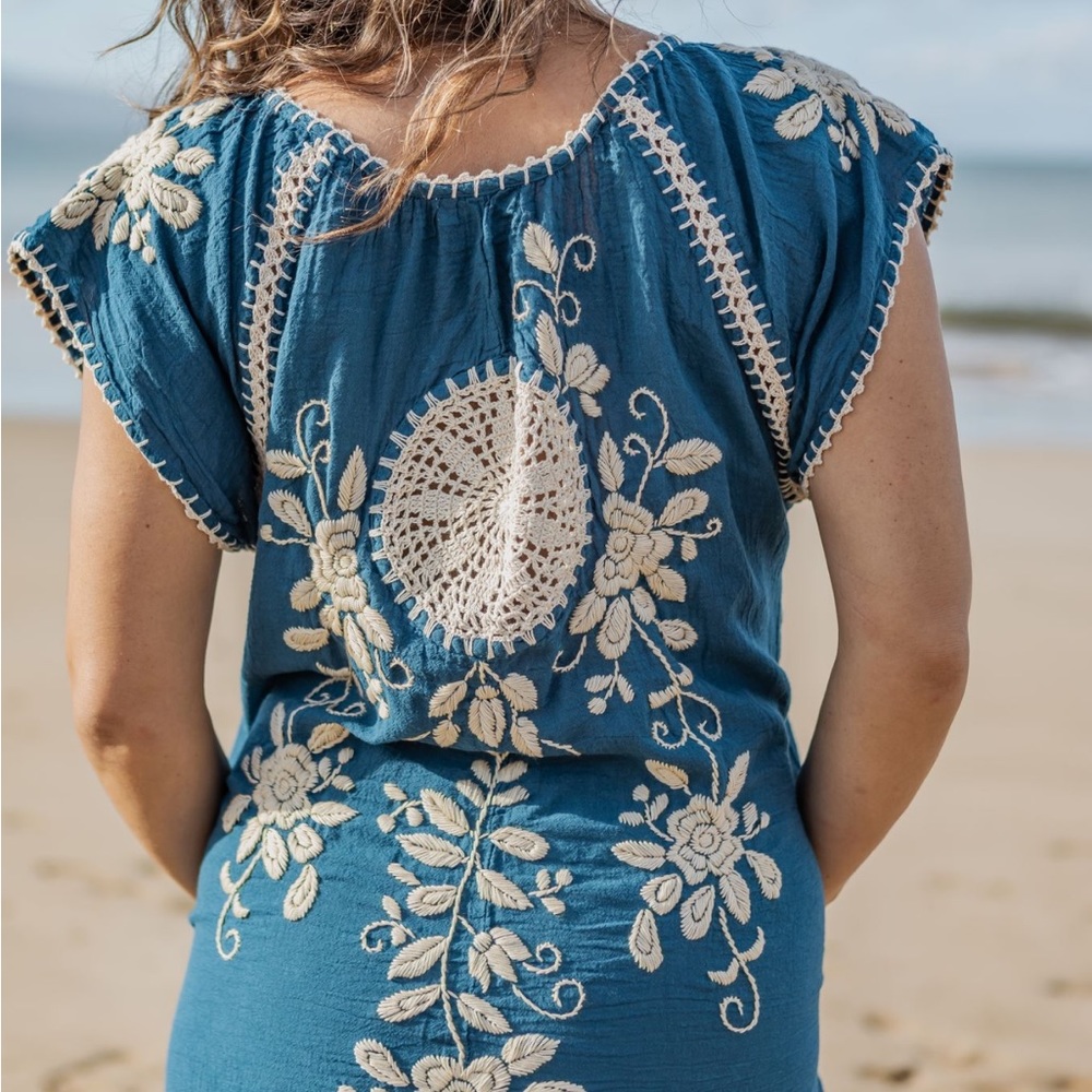 Boho 100%cotton with embroidered detail